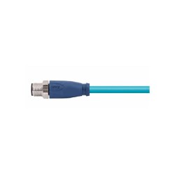 Connecteur mâle M12, 4 pol., codage D IP67, 4A, blindé